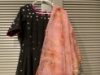 Picture of Black with more gear and organza dupatta