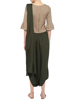 Picture of IndoWestern Green Dhothi style pant cotton Dress