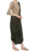 Picture of IndoWestern Green Dhothi style pant cotton Dress