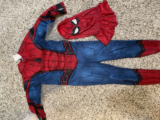 Picture of Halloween Spider Man Costume with a Mask (2-5 Yrs)