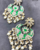 Picture of Dabi Kundan Meenakari Style Earrings