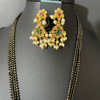 Picture of Imitation Gold Guttapusalu Inspired Black Beads