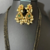 Picture of Imitation Gold Guttapusalu Inspired Black Beads