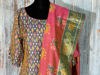 Picture of Brand new Patola silk stright cut top with Patola silk duppata