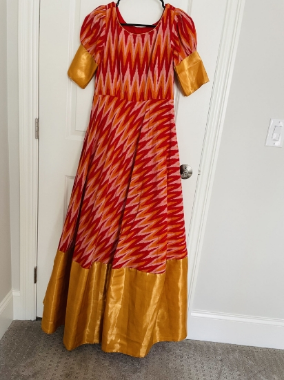 Ikkat online long frocks