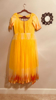 Picture of New Lemon Yellow Organza floor length dress