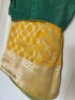 Picture of Beautiful raw mango inspired design yellow benares saree with blouse