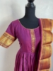 Picture of Purple narayanpet long frock