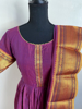 Picture of Purple narayanpet long frock