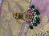 Picture of Gold look Kundan choker with matching nakshi earrings