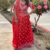 Picture of Red Kutch Work Lehenga