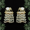 Picture of Brand new White Color Kundan Meenakari Earrings