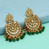 Picture of Green Color Kundan Earrings