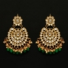 Picture of Green Color Kundan Earrings