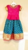 Picture of Pure kanchi pattu langa with maggam work on pink peplum style blouse 3T