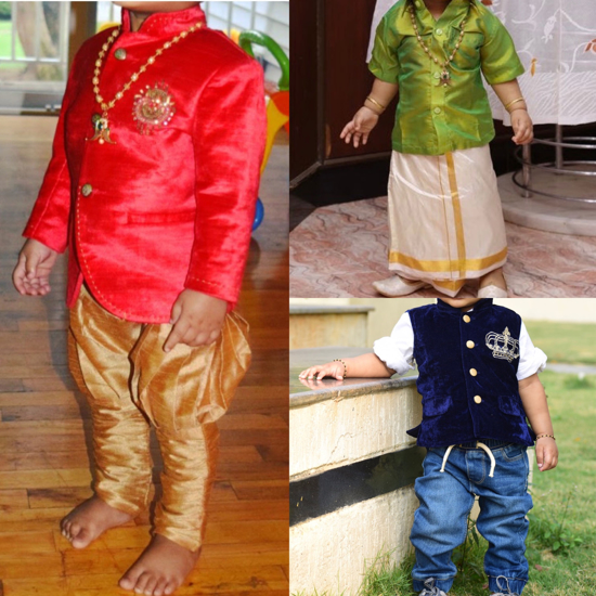 Picture of set of 3 indian ethnic wear 1-2Y