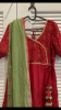 Picture of Brand new Customised anarkali with dual shade dupatta