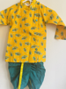 Picture of Brand new boys  pure cotton Krishna style yellow and blue combination dress 4-5Y