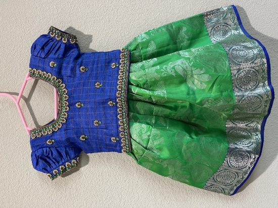 Picture of Kids Kanchi Pattu Lehenga 6M