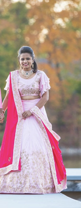 Picture of designer Baby pink lehanga