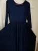 Picture of NEW NAVY BLUE MATERNITY PHOTOSHOOT GOWN WITH LONG TRAIL