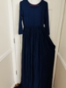 Picture of NEW NAVY BLUE MATERNITY PHOTOSHOOT GOWN WITH LONG TRAIL