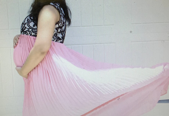 Picture of Pink Maternity Maxi Dress