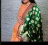 Picture of orange long frock without dupatta