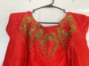 Picture of Red rawsilk gown