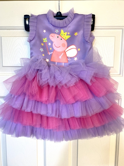 Picture of Custom made peppa pig dress 2-3Y