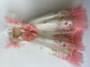 Picture of Brand new cream and peach color party wear ruffle frock 4-6Y