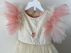 Picture of Brand new cream and peach color party wear ruffle frock 4-6Y