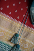 Picture of Banaras Saree with rich traditional Colors ( including  Kundan earrings)