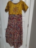 Picture of Kalamkari dress with beautiful machine work On rawsilk