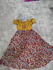 Picture of Kalamkari dress with beautiful machine work On rawsilk