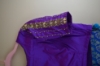 Picture of Blue and magenta Pattu saree