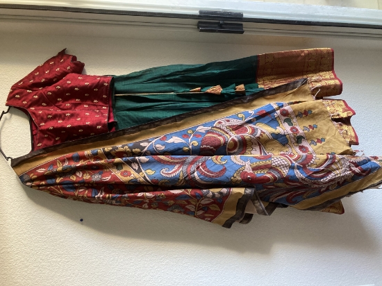 Picture of Brand new Narayanpet lehanga with kalamkari dupatta