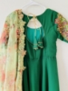 Picture of Brand new embroidery georgette long frock with floral organza duppata