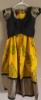 Picture of Brand new Bright mango yellow and black Ikkat pure pattu lehenga