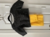Picture of Yellow and Black saree with blouse