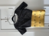 Picture of Yellow and Black saree with blouse