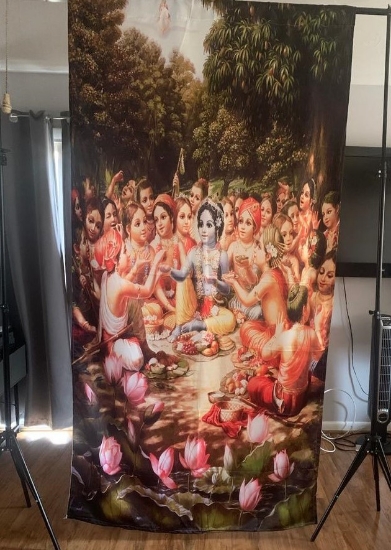 Picture of krishna backdrop