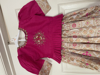 Picture of Embroidered Top With Puff Sleeves And Pattu Style Lehenga 4-6Y