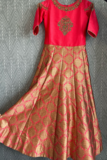 Picture of Brand new Banaras gown with Maggam work