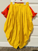 Picture of 4-6 Years- Red and Blue Gown and Floral Printed Dhoti, top