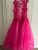Picture of long tulle lace appliques ball gown