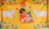 Picture of Beautiful Annaprasana  Krishna theme backdrop