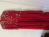 Picture of Beautiful  hand work Indowestern Red dress with work on dupatta and golden tassels