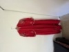 Picture of Beautiful  hand work Indowestern Red dress with work on dupatta and golden tassels