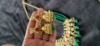 Picture of Pachi kundan & monalisa drops with jhumkas